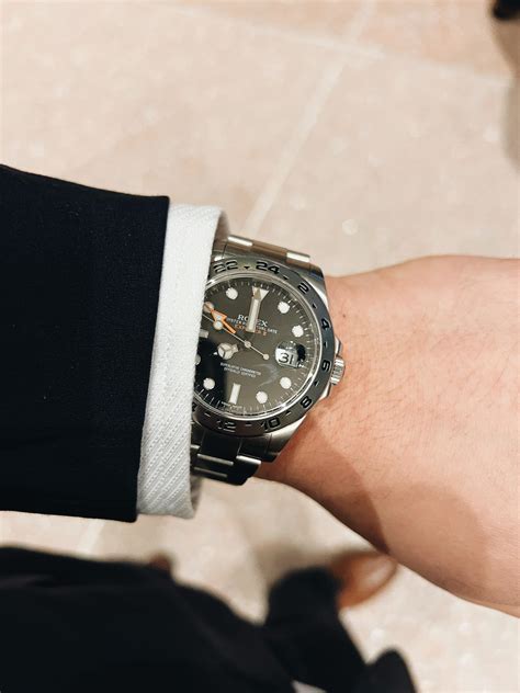 rolex with suit